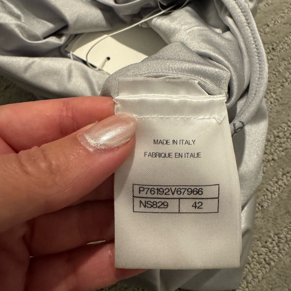 CHANEL Silver CC Logo Swim/body Suit - Size 42 - Picture 11 of 15
